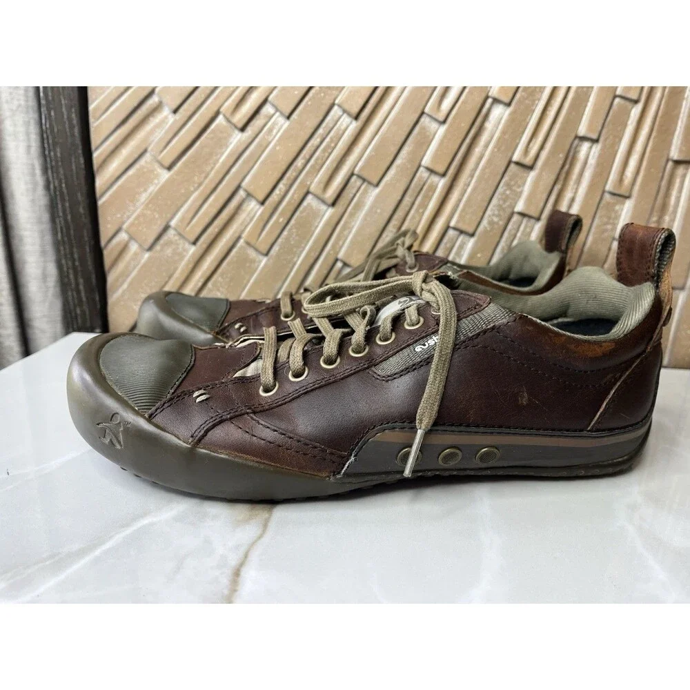 Cushe Voyager Men 11 Shoes Oxford Sneakers Brown Leather Lace Up